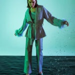 Allsences Nonus Shiny Plume Cardigan