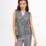 Allsences Ivory Gray Vest