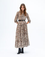 Uzun Desenli Elbise - Görsel 4