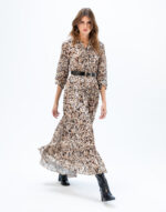 Uzun Desenli Elbise - Görsel 3