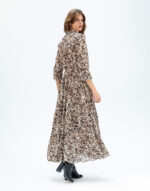 Uzun Desenli Elbise - Görsel 5