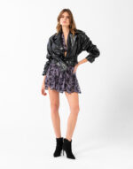 Belden Büzgülü Crocodile Ceket - Image 4