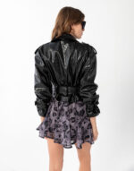 Belden Büzgülü Crocodile Ceket - Image 5