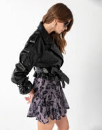 Belden Büzgülü Crocodile Ceket - Image 3