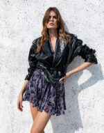 Belden Büzgülü Crocodile Ceket