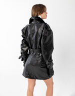 Belden Büzgülü Crocodile Ceket - Image 6