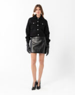 Siyah Simli Bomber Ceket - Image 2