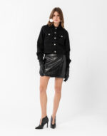 Siyah Simli Bomber Ceket - Image 5