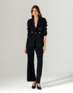 Yün Çizgili Pantolon